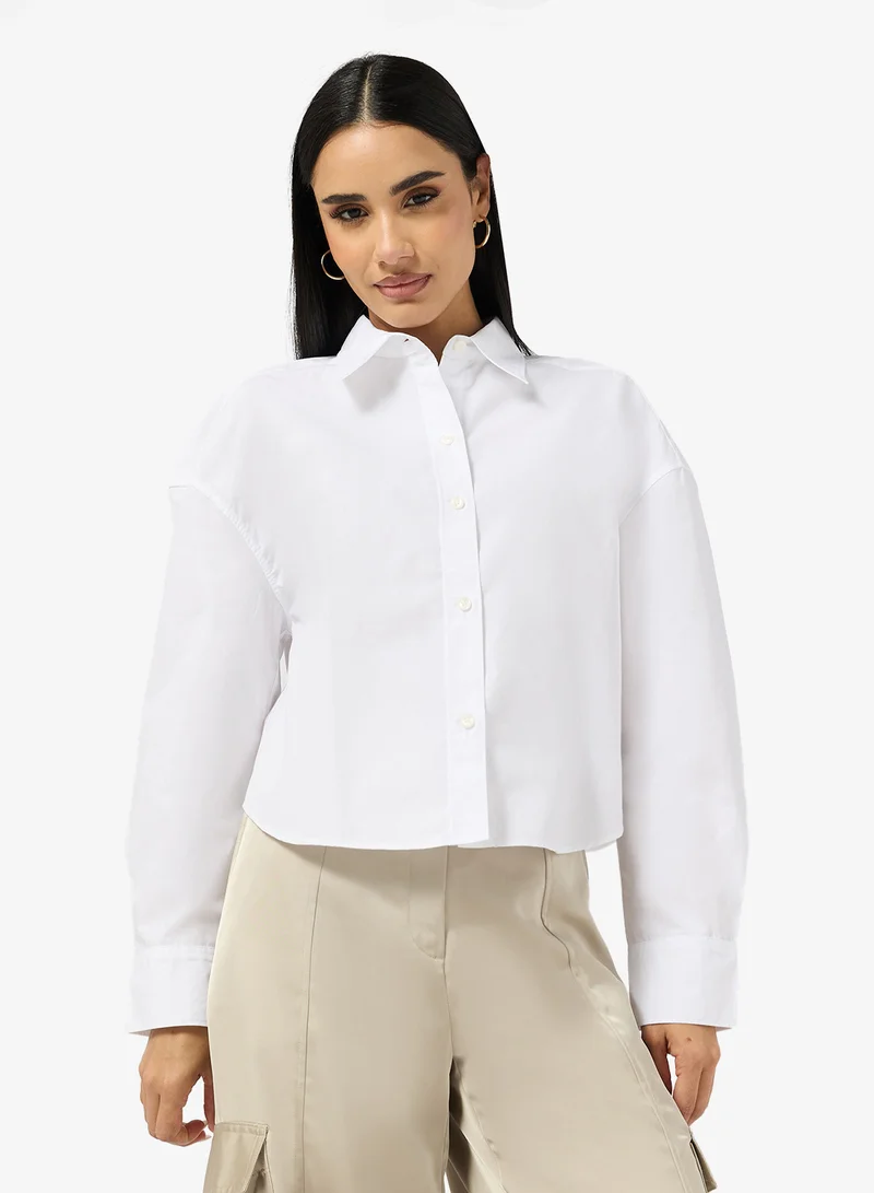 كالفن كلاين قميص كاجوال بأكمام طويلة